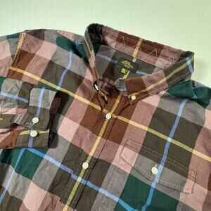 L.L.Bean Men's Flannel Cotton Button-Up Shirt Plaid XXXL
